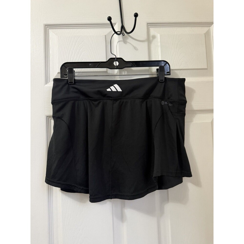 ADIDAS  HeatRdy Sport Golf Skort Womens Sz Large Black Slim Fit